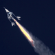 VSS Unity during flight.